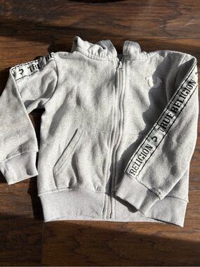 True Religion Zip Hoodie Gray Kids 4